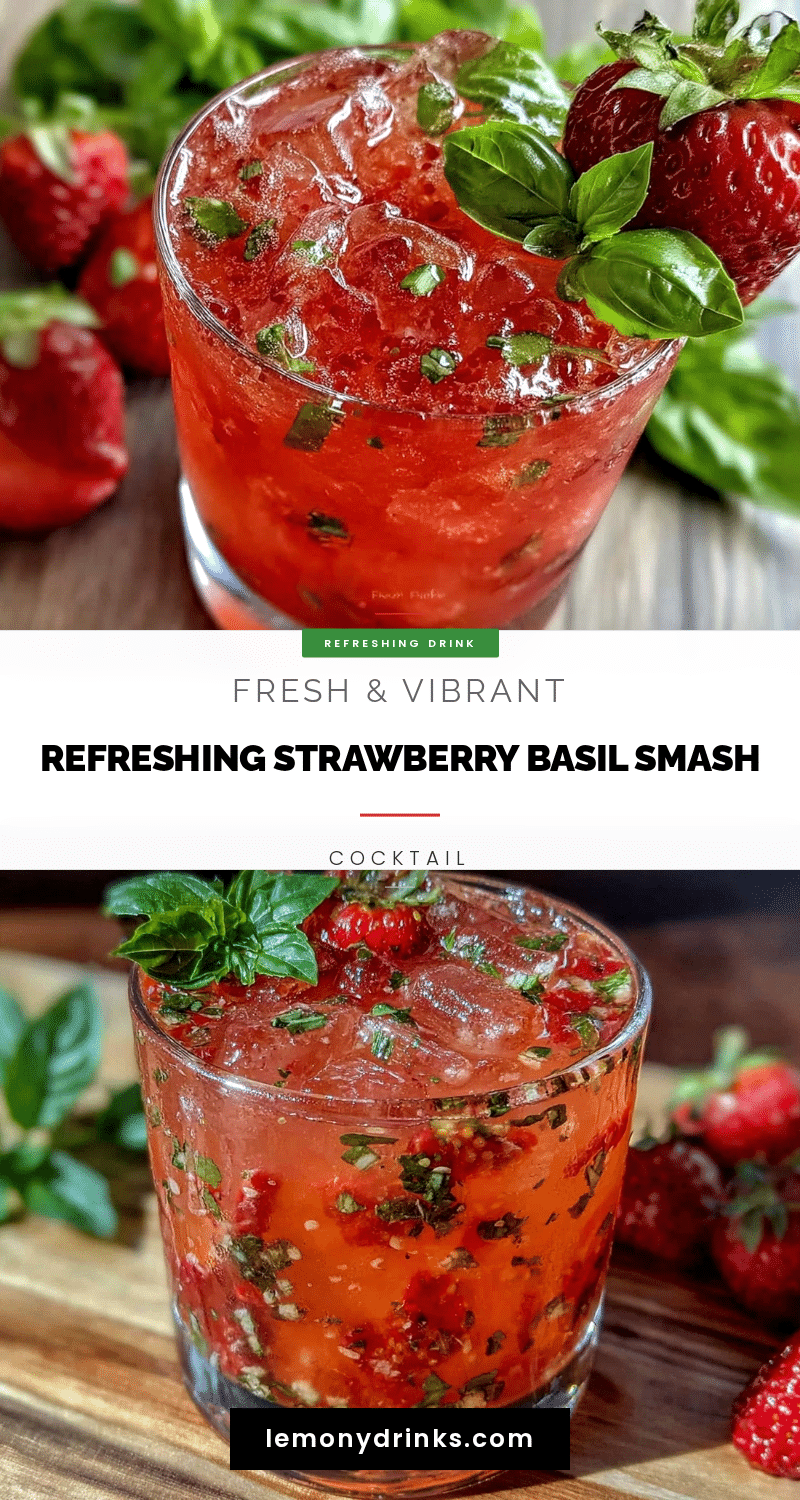 strawberry basil smash cocktail recipe