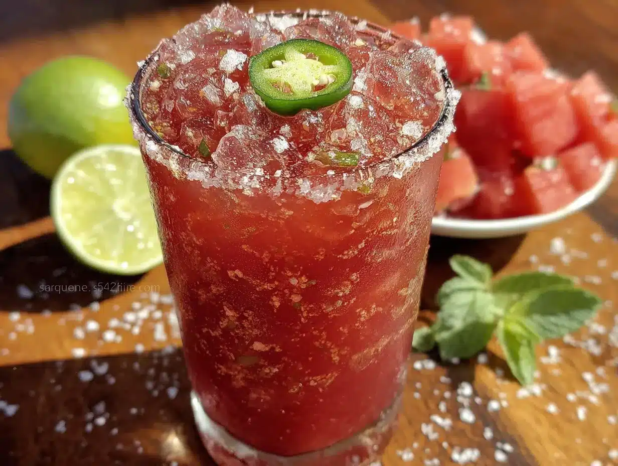 watermelon jalapeño agua fresca preparation steps
