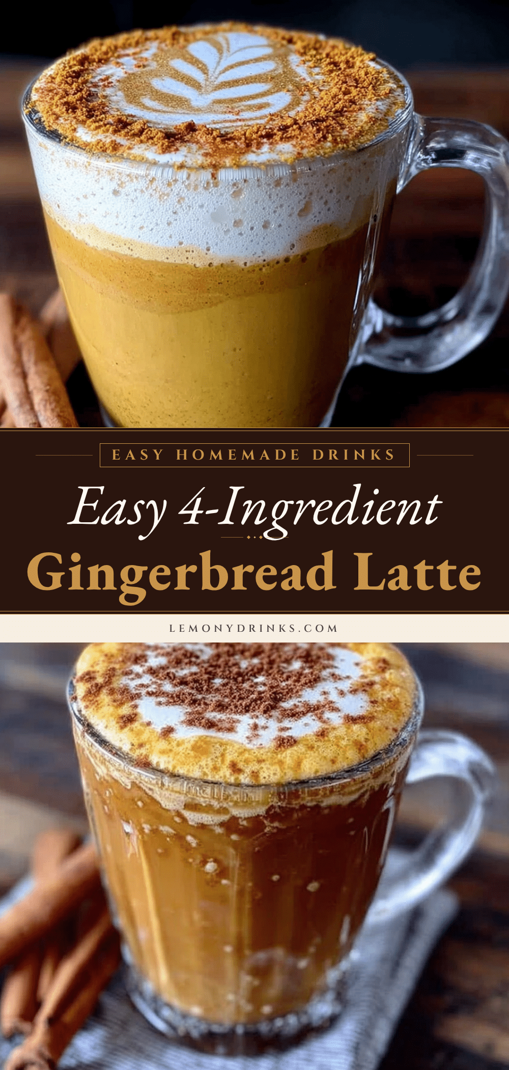 4-ingredient gingerbread latte recipe