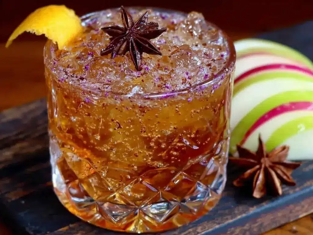 bourbon apple cider old fashioned - featured image