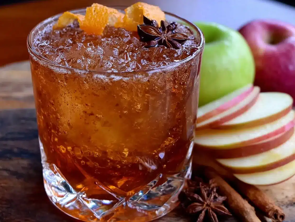 bourbon apple cider old fashioned preparation steps