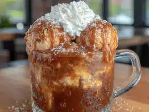 brown sugar cinnamon ice cream float - featured image