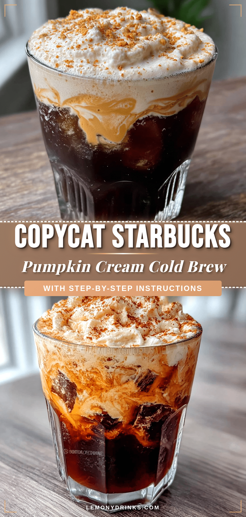 Copycat Starbucks Pumpkin Cream Cold Brew recipe