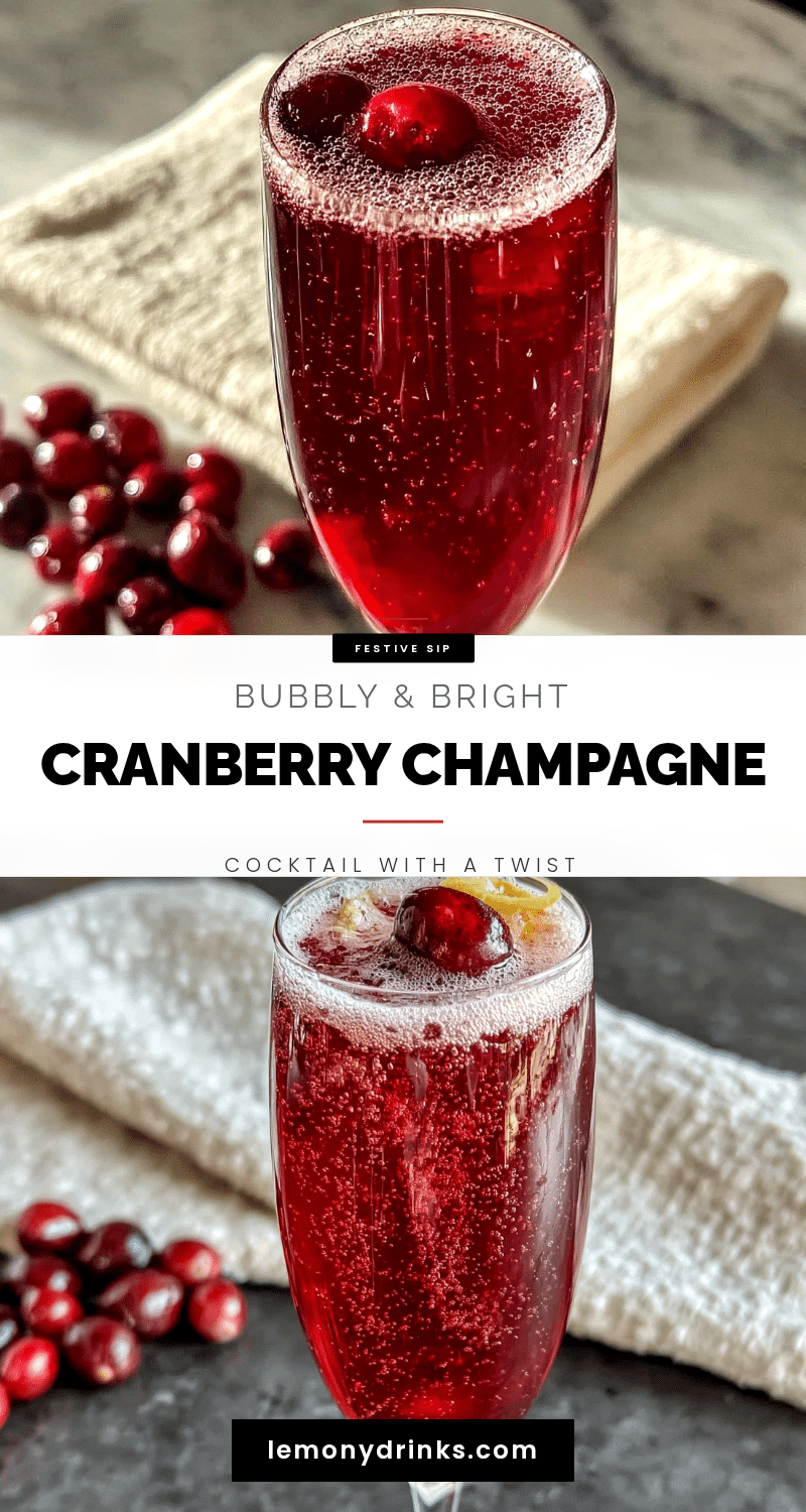 cranberry champagne cocktail recipe
