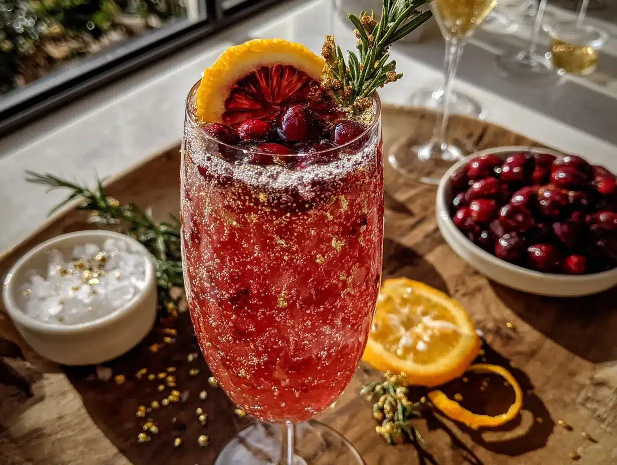 cranberry orange mimosa bar preparation steps