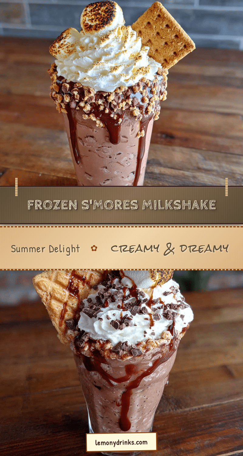 creamy frozen smores milkshake recipe
