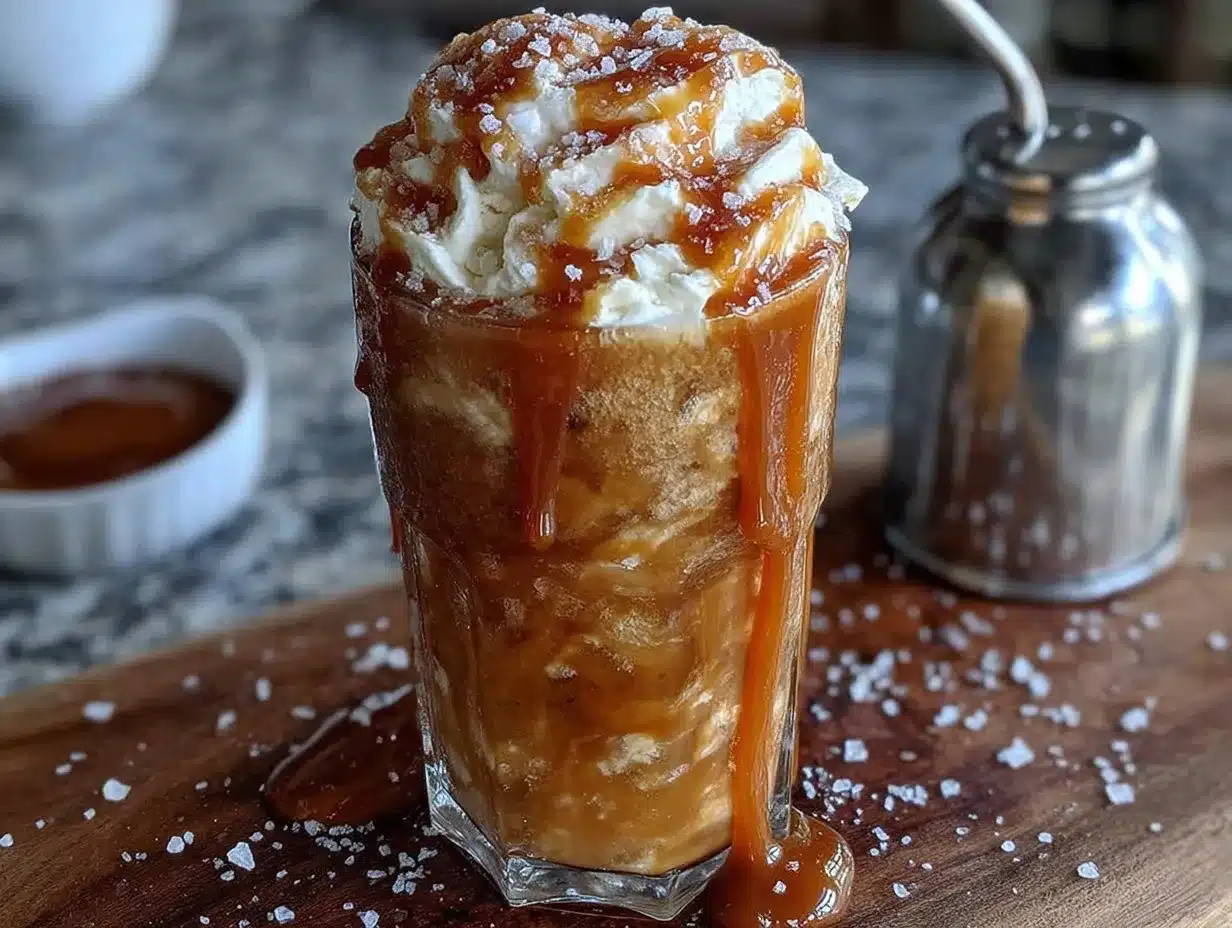 creamy salted caramel root beer float preparation steps