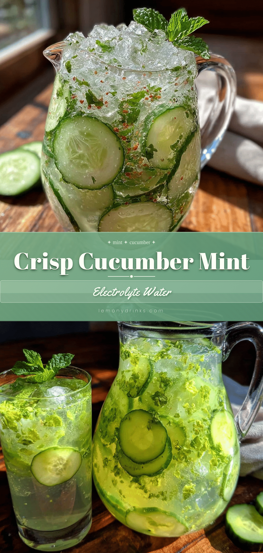 cucumber mint electrolyte water recipe