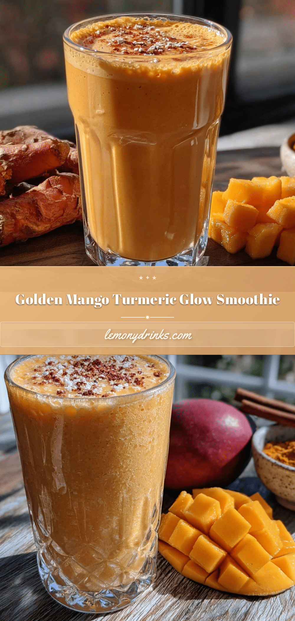 golden mango turmeric smoothie recipe