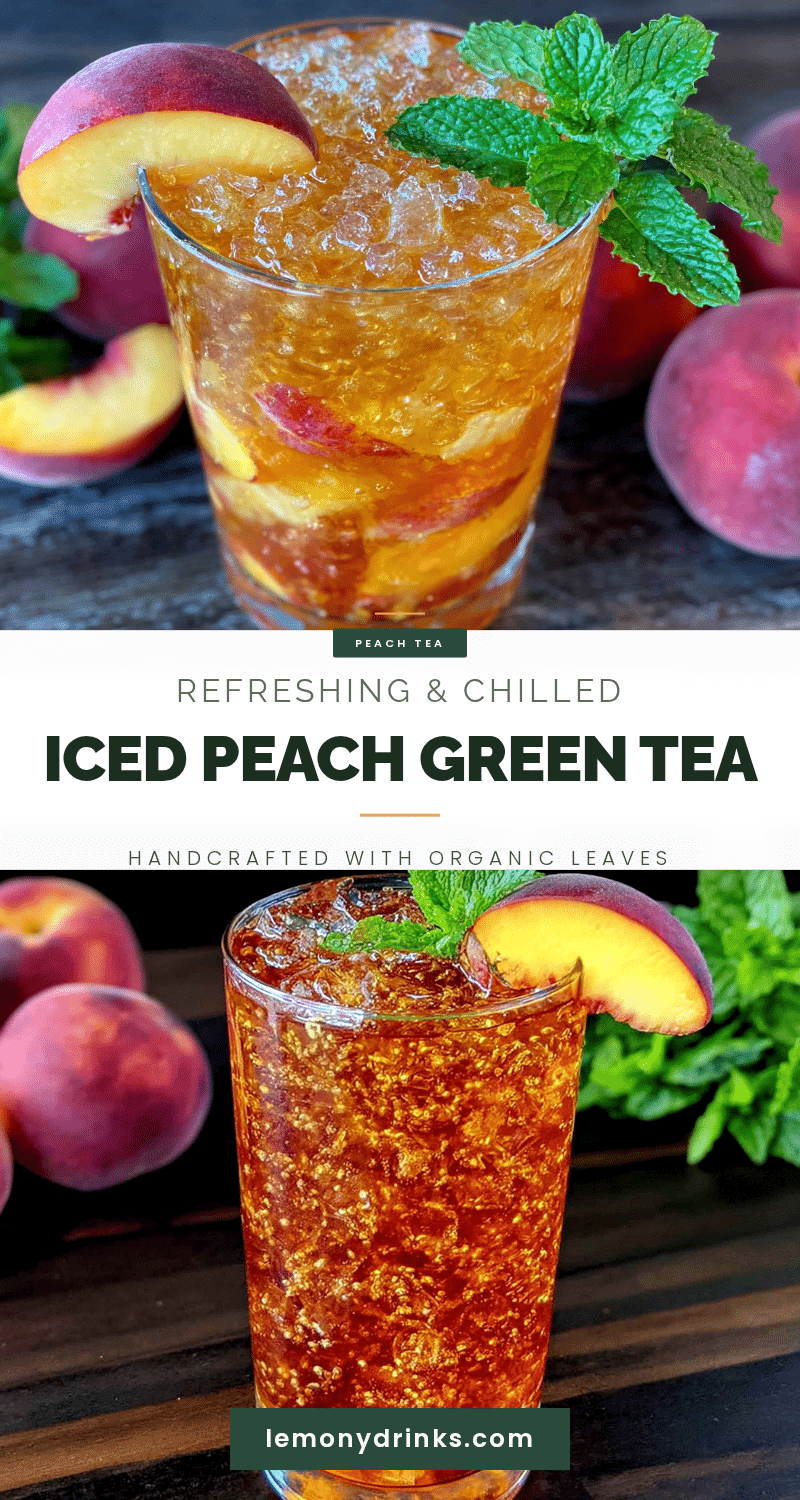 iced peach green tea refresher recipe
