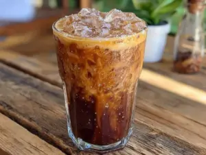 iced vanilla oat milk latte - featured image