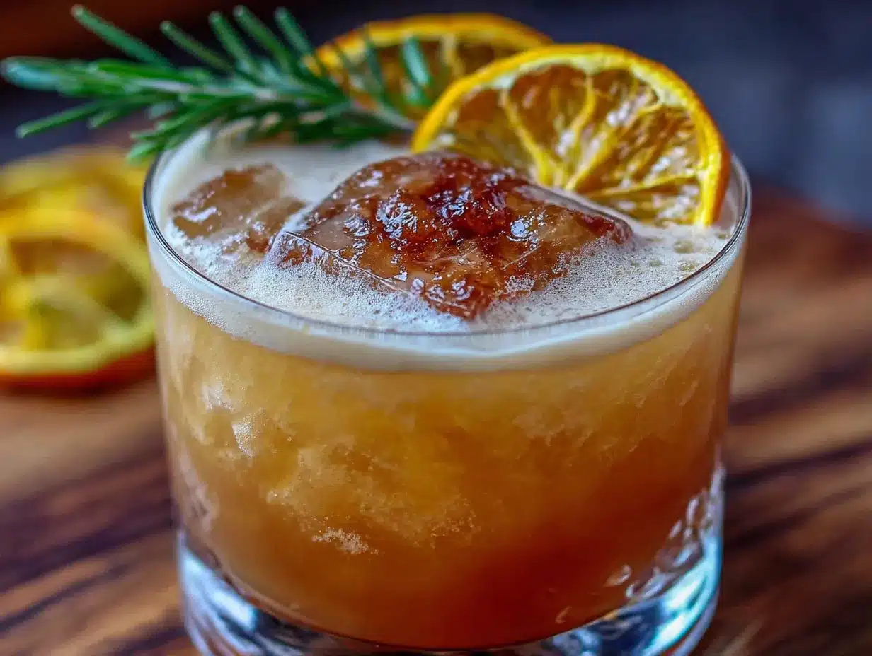 maple bourbon whiskey sour preparation steps