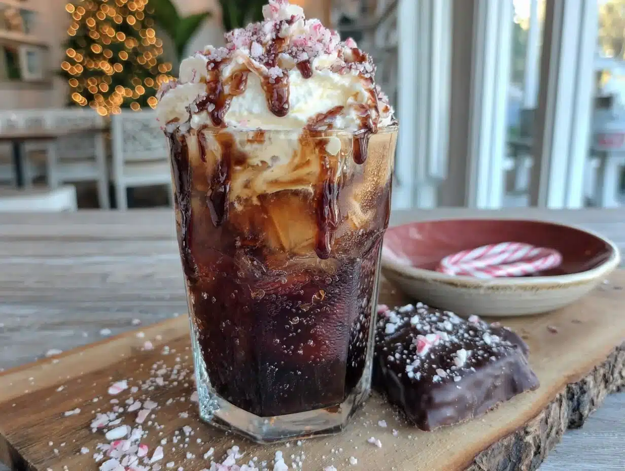 peppermint mocha cold brew - featured image