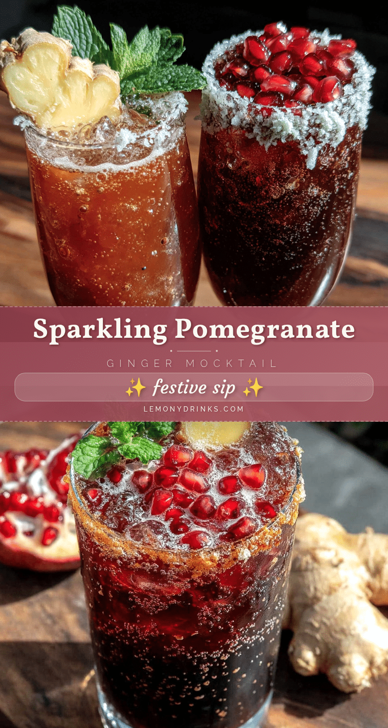 pomegranate ginger mocktail recipe