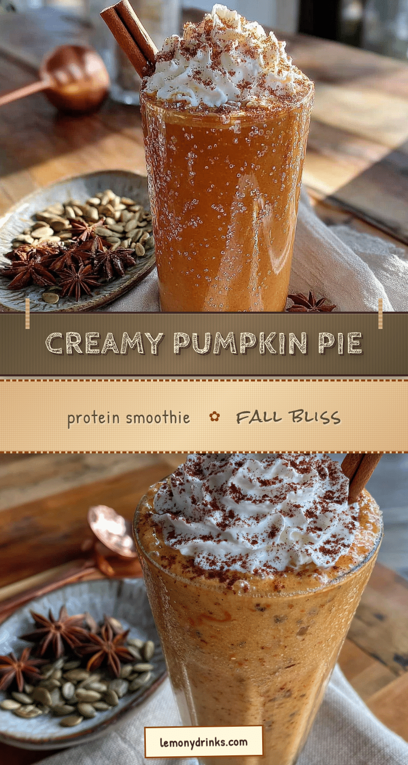 pumpkin pie protein smoothie recipe