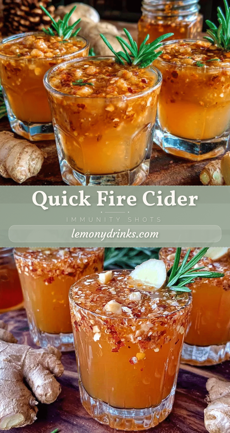 quick fire cider immunity shots recipe