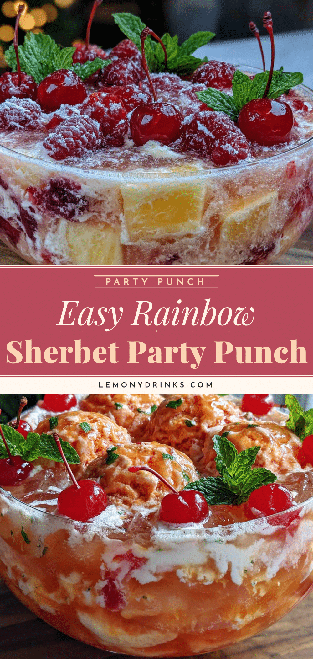 rainbow sherbet punch recipe