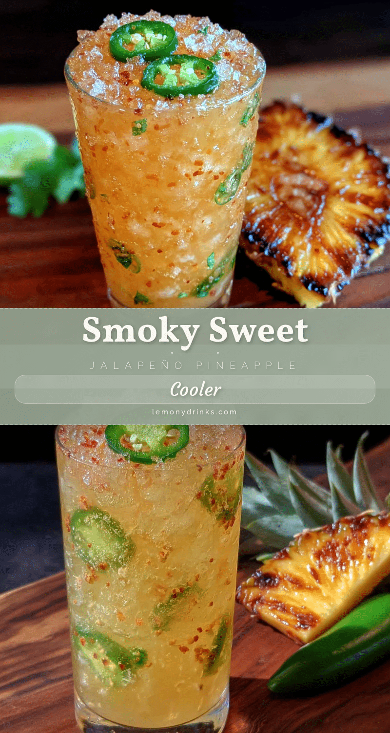 Smoky Jalapeño Pineapple Tequila Cooler recipe