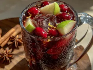 Spiced Cranberry Apple Cider Sangria - featured image