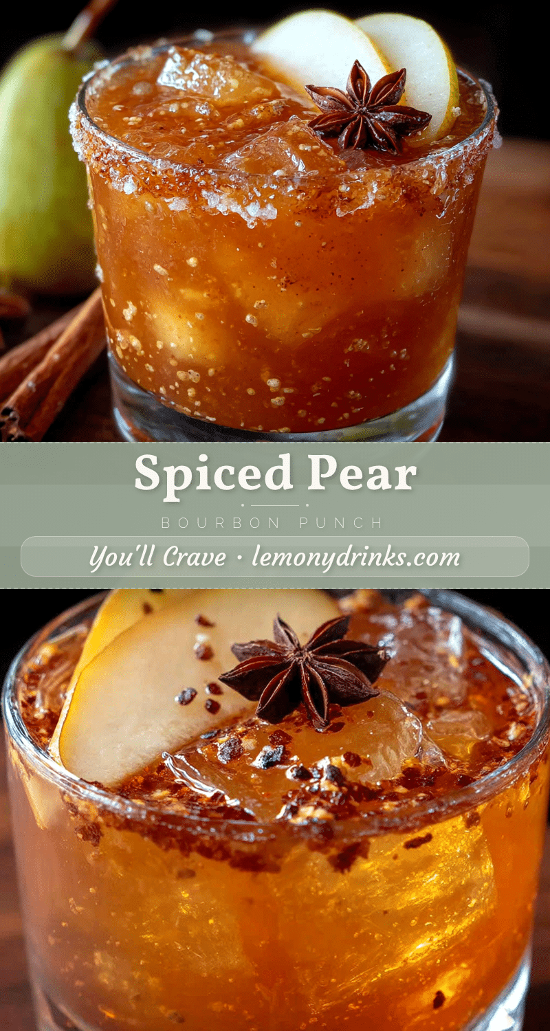 spiced pear bourbon punch recipe