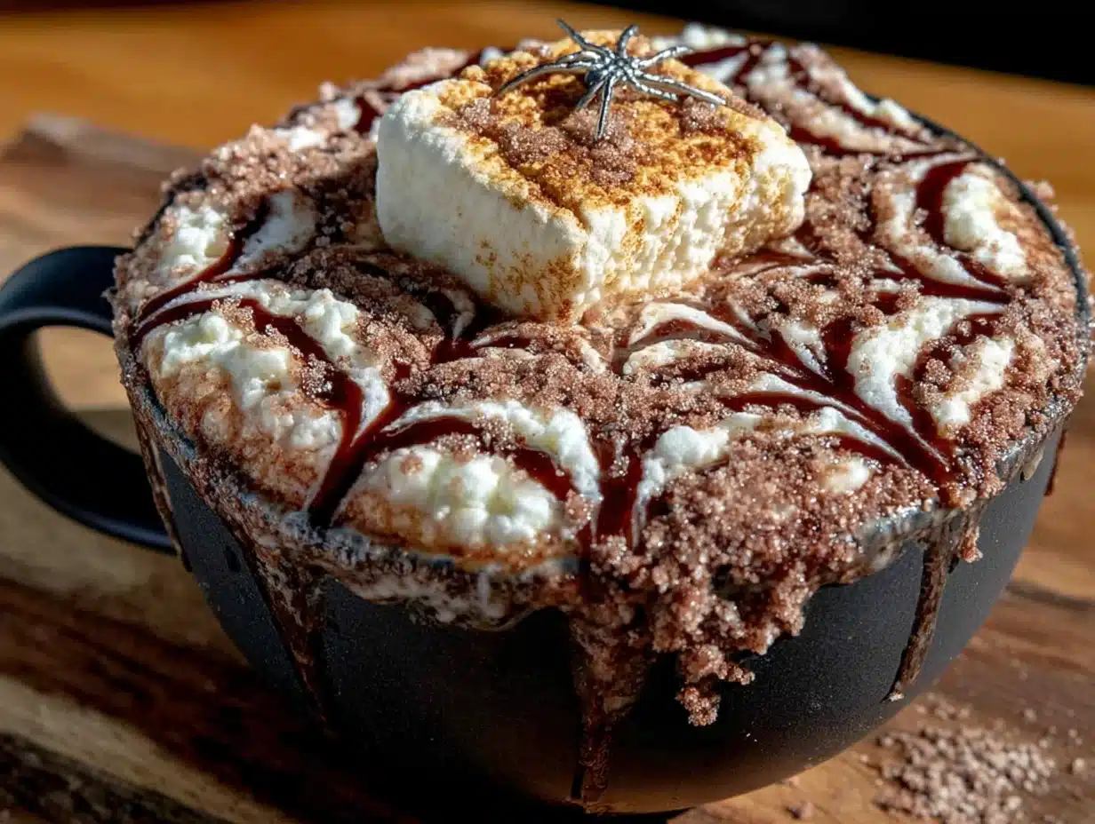 spiderweb mocha latte - featured image