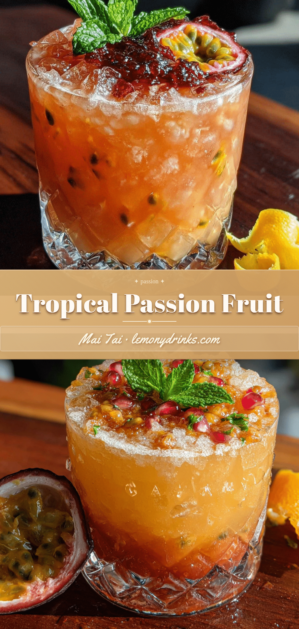 Tropical Passion Fruit Mai Tai recipe