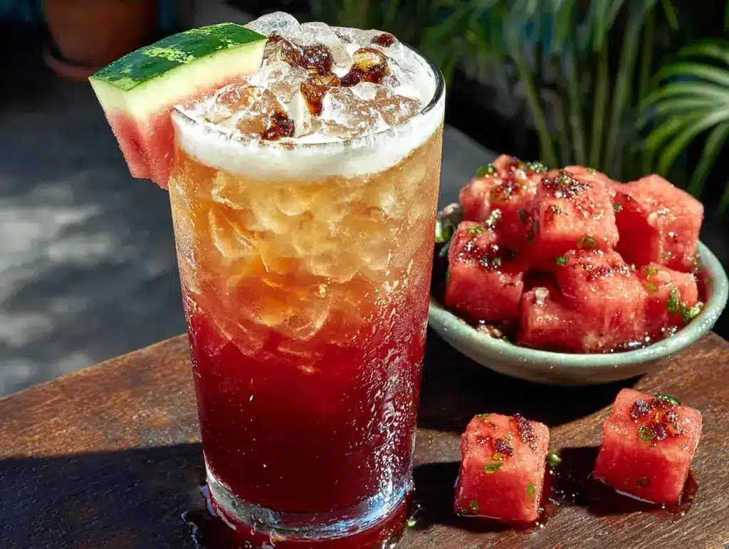watermelon beer shandy - featured image