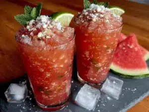 watermelon vodka slushies - featured image