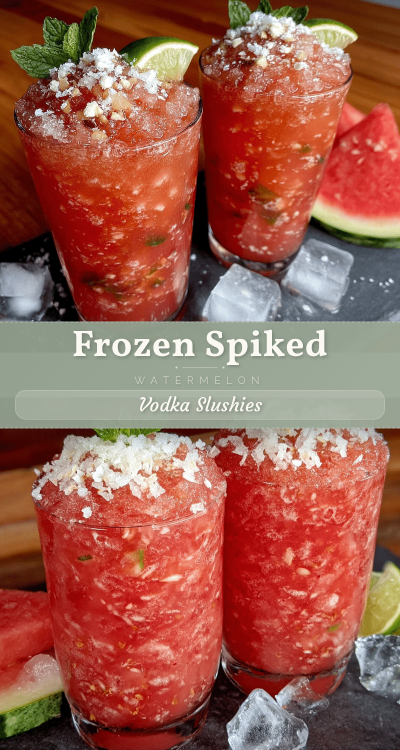 watermelon vodka slushies recipe